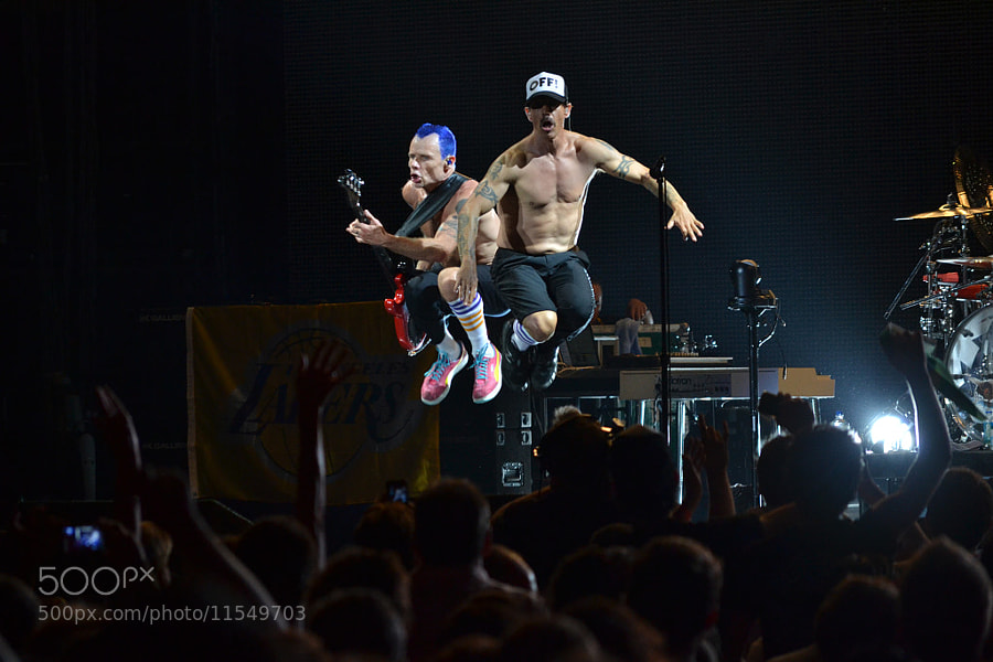 Photograph RHCP Live in LA (2012) by Erwan Alliaume on 500px