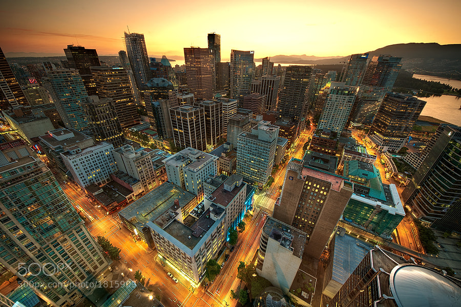 Photograph Downtown Vancouver Sunset by Magnus Larsson on 500px