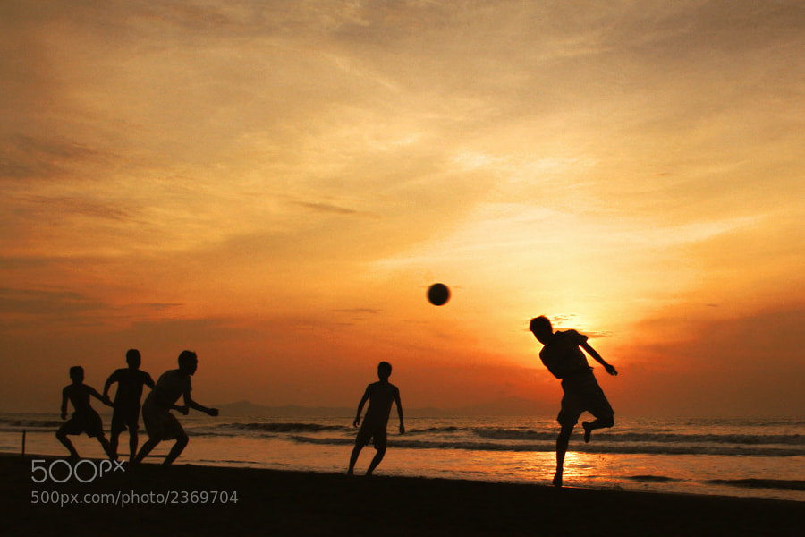 Photograph soccer silhouettes by maulizar idris on 500px