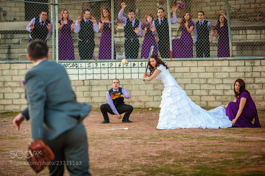 Photograph Bride at Bat by Nathan Worden on 500px