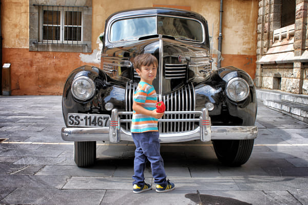 Old car, young boy and red pepper by José Carlos González on 500px.com