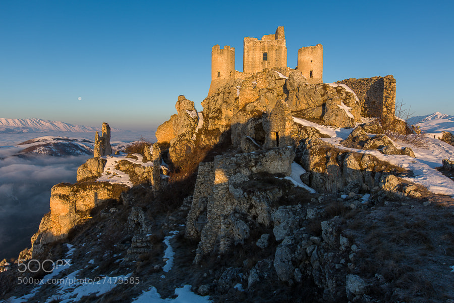 Photograph The Castle at Rocca Calascio at Sunrise. by Hans Kruse on 500px