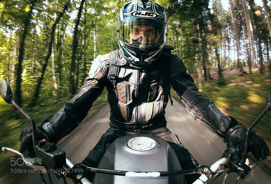 Photograph motorcycle selfie by Valentin Kouba on 500px