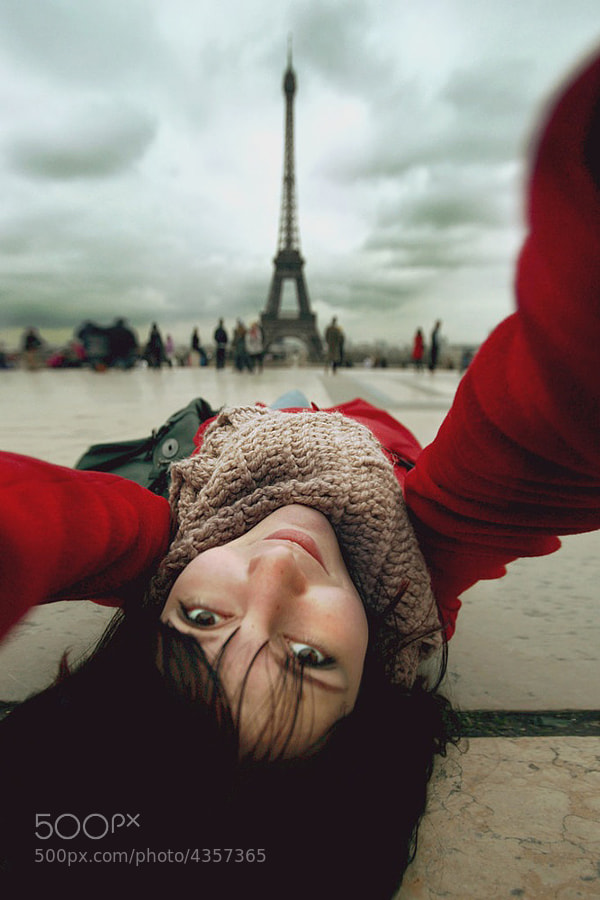 self portrait photography - Photograph Selfportrait with Eiffel by Sokolova on 500px