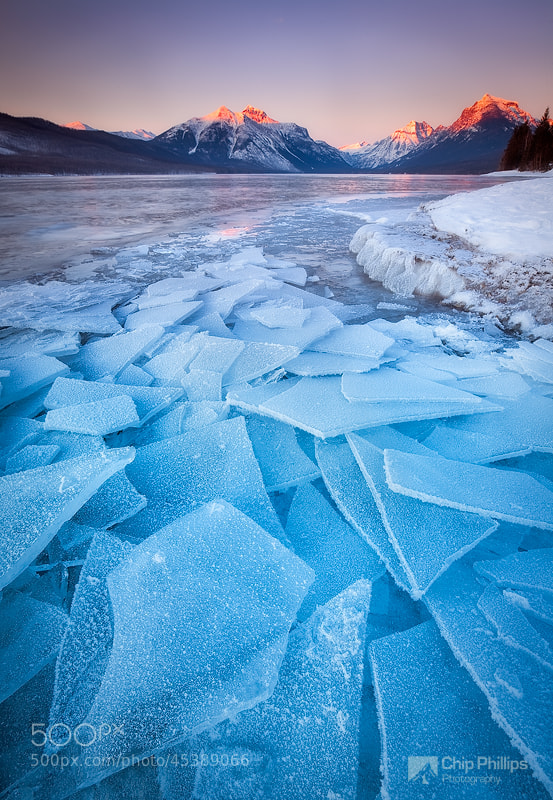 Lake McDonald Ice by Chip Phillips on 500px.com