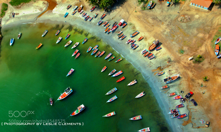 Photograph Margarita Island Boats, Venezuela by Leslie Clements Parrott on 500px