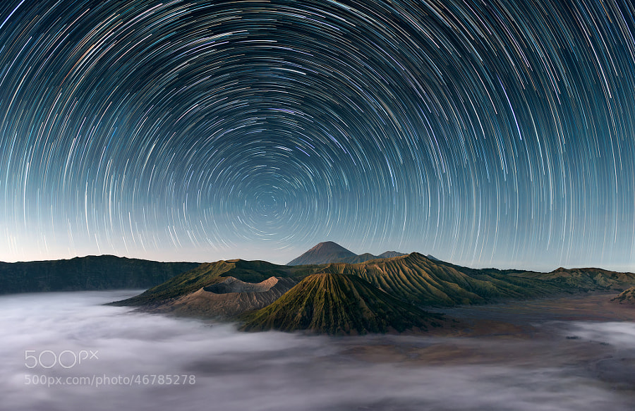 Photograph Mt Bromo Under The Stars by Elia Locardi on 500px