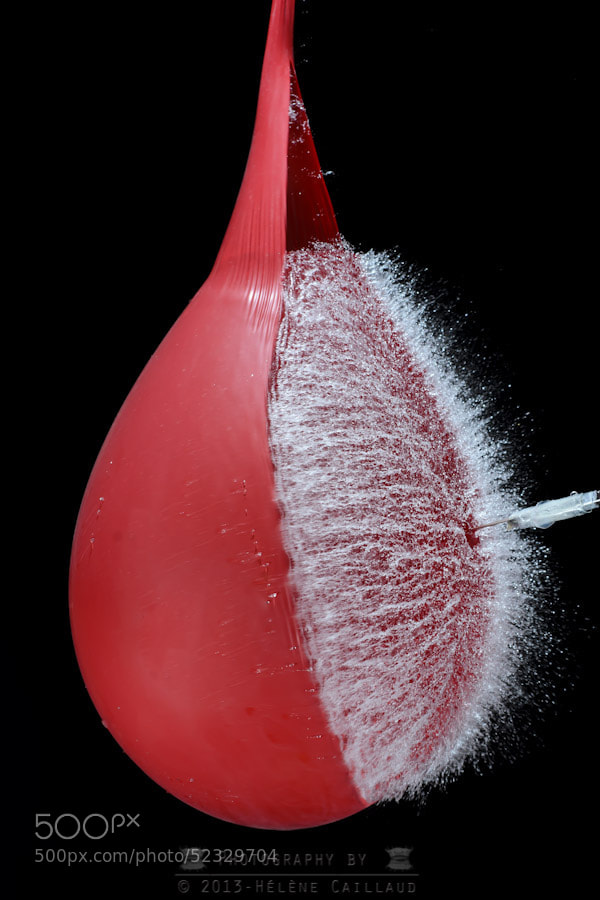 Photograph Water balloon explosion by Helene Caillaud on 500px