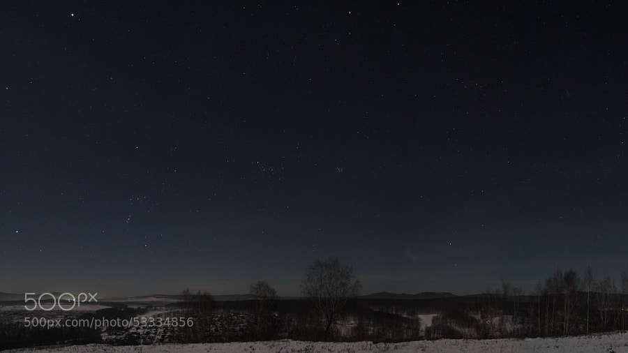 Western sky, cold starry night by Maxim Tashkinov on 500px.com