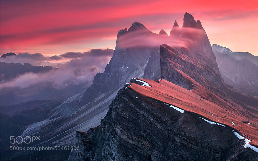 Photograph The Red Barrier by Max Rive on 500px