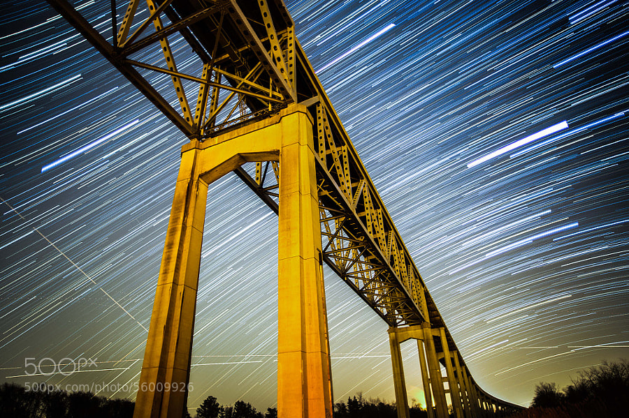 Photograph Reedy Point Star Trails by Wes Bunton on 500px