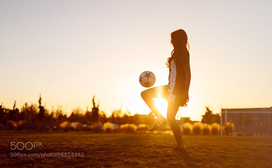 Photograph Senior Soccer Sunset by Drew Poland on 500px