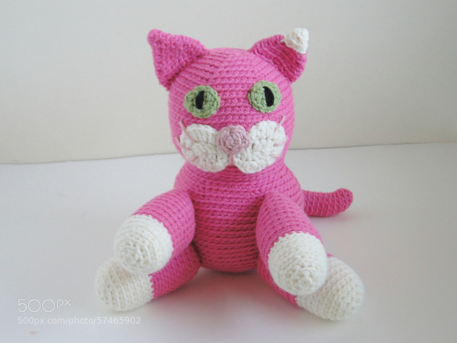 Pink Crochet Cat by plus3crochet on 500px.com