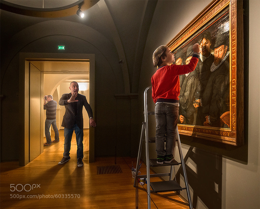 Photograph Selfportrait at the Museum ;) by Adrian Sommeling on 500px