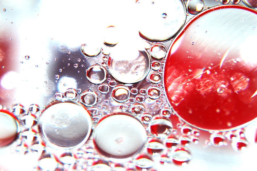 Oil and Water - Red by Jeff Carter on 500px.com