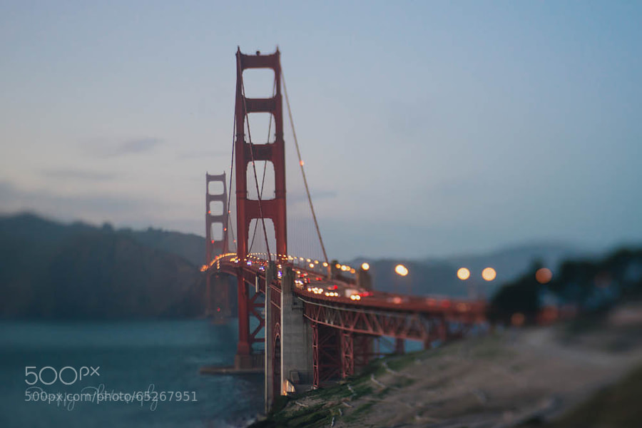 Photograph Golden Gate Bridge at Dusk by Preappy  on 500px