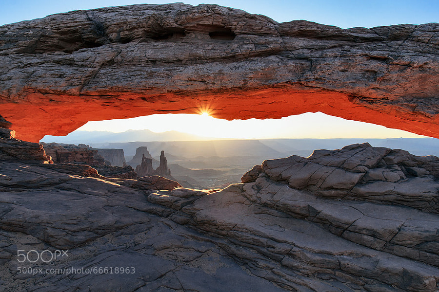 Photograph Mesa Arch at late Sunrise | Canyonlands NP, Utah, USA by Matthias Huber on 500px