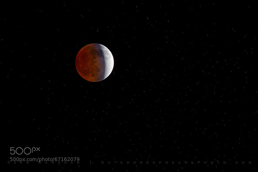 Photograph Blood Moon April 15, 2014 by Sean Bagshaw on 500px