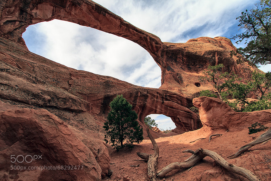 Photograph Double O Arch | Arches NP, Utah, USA by Matthias Huber on 500px