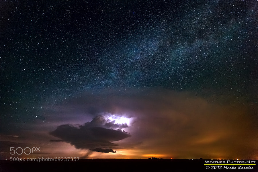 Photograph Milky Way supercell by Marko Korošec on 500px