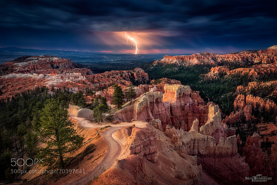 Photograph Lightning over Bryce Canyon by Stefan Mitterwallner on 500px