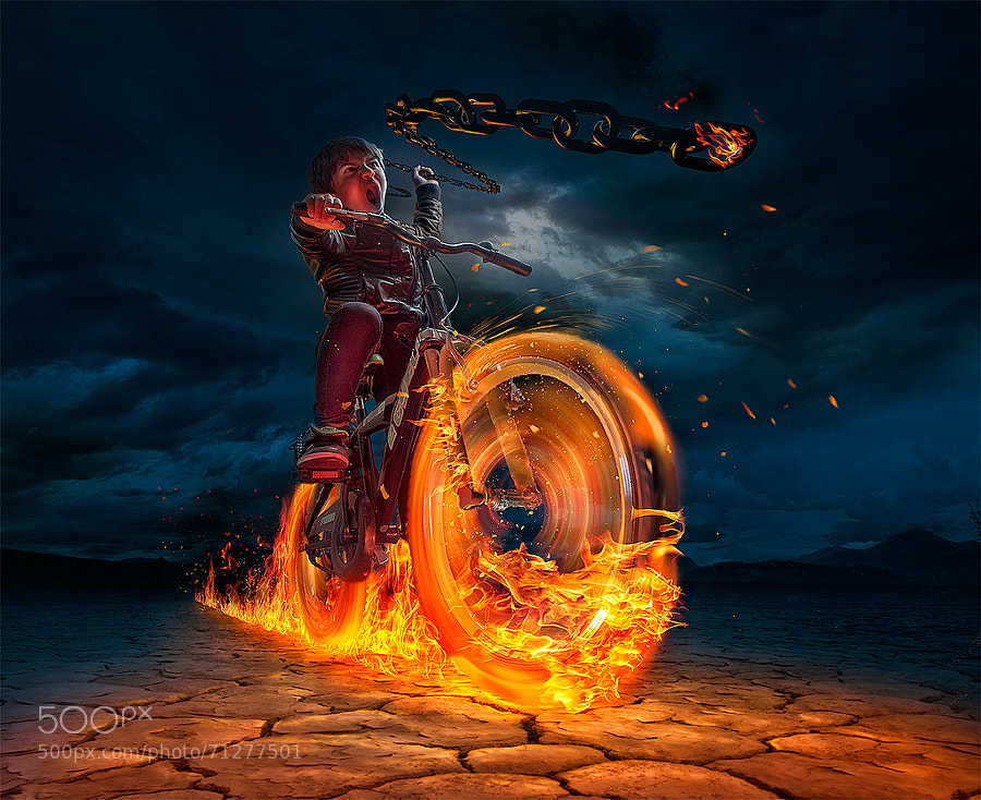 Photograph ghost rider :) by Adrian Sommeling on 500px