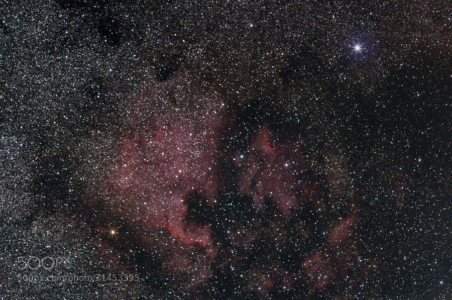 Photograph the north america and pelican nebulae by Helmut R. Kahr on 500px