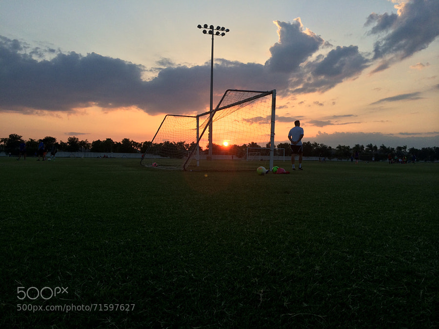 Photograph Sunset on the Soccer Field by Stacy White on 500px