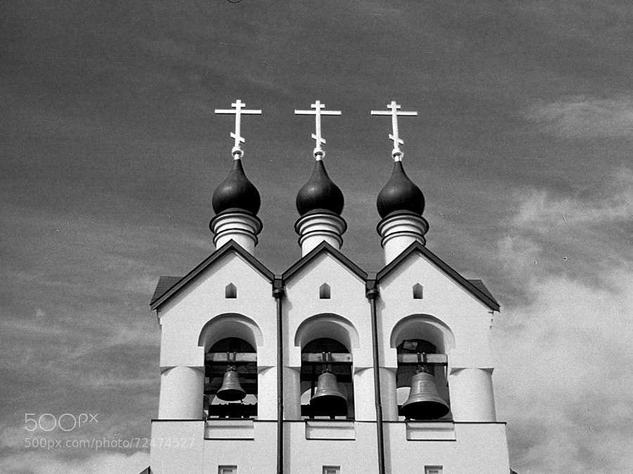 Photograph theme of Church in Potapovo (ver.Retro B&W#3) by Andrew Barkhatov on 500px