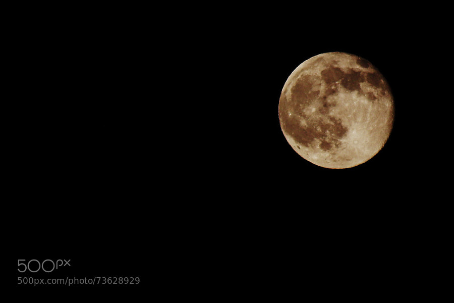 Photograph Strawberry Moon (Friday 13th,  June, 2014) by Jeff Carter on 500px