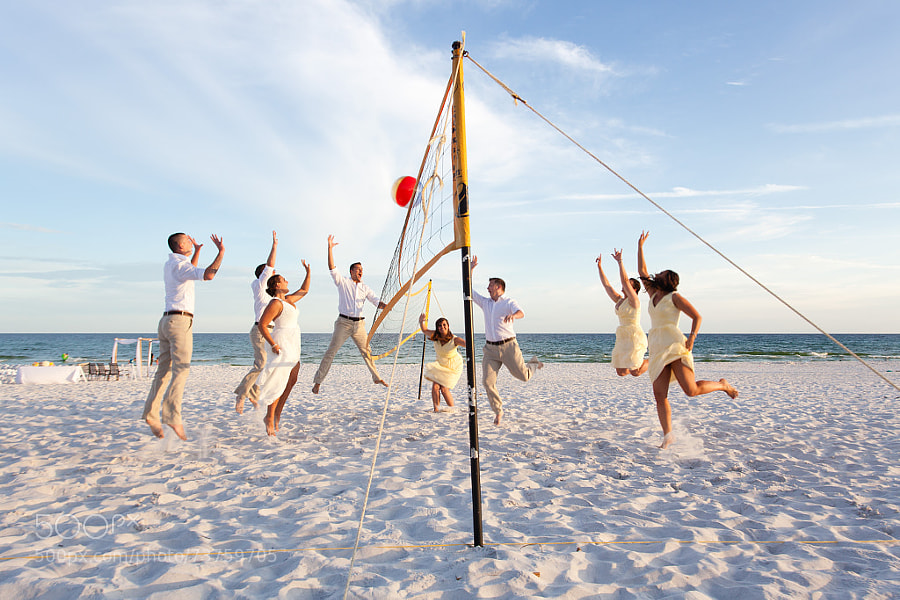 Photograph Wedding Party Volleyball by Brian Mitchell on 500px
