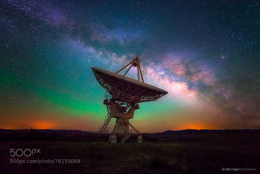 Photograph VLA and Milky Way by Knate Myers on 500px