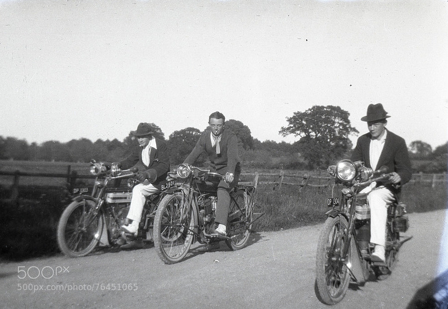 Photograph John Howkins & Friends on their motorcycles by Century of  Photography on 500px