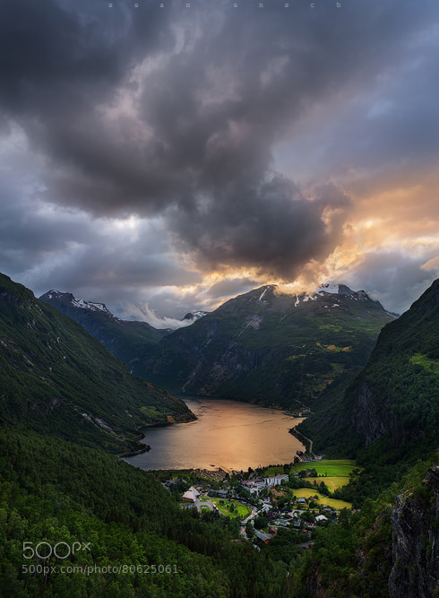 Photograph Smoke over the fjord by Sean Ensch on 500px