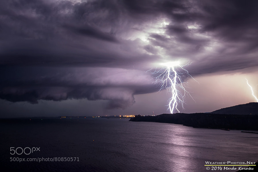 Photograph Lightning illuminated supercell by Marko Korošec on 500px