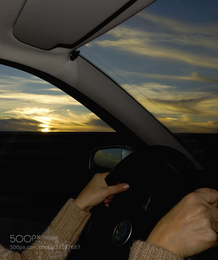 Photograph Sunset drive girl by José Antonio Fontal Álvarez on 500px