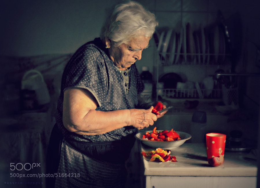Photograph yiayia Katina is cooking by katrin zdragka on 500px