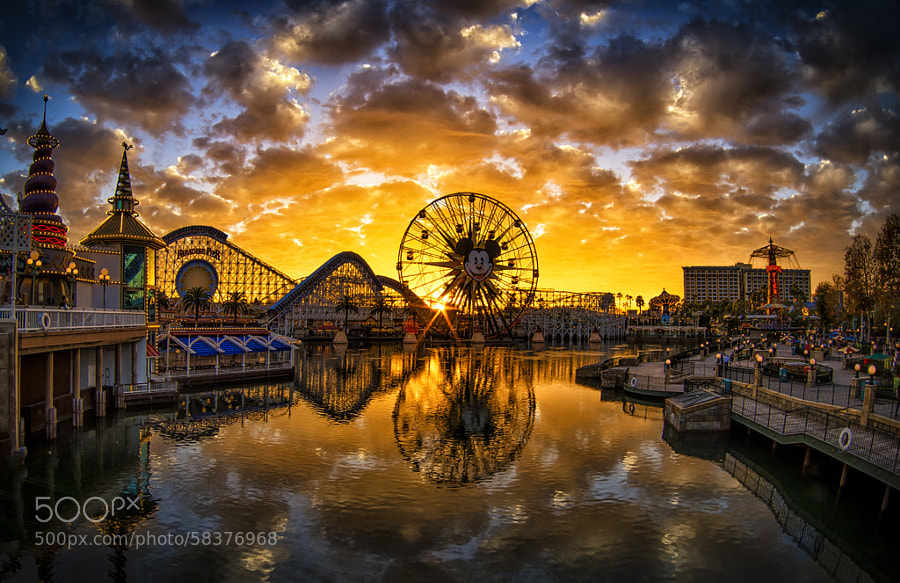 Photograph Paradise Pier Sunset by William McIntosh on 500px