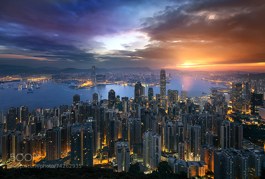 Photograph A Golden Hong Kong Morning by Jimmy Mcintyre on 500px