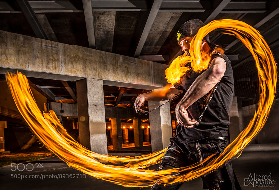 Photograph Steve, the fire-meister Crop by Jesse Mount on 500px