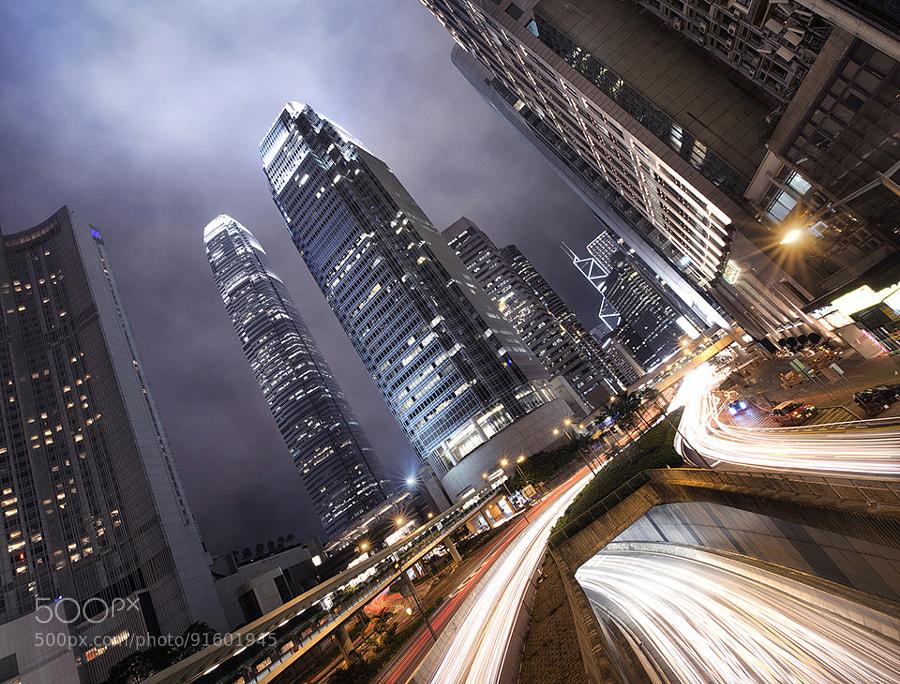 Photograph Hong Kong Light Trails by Jimmy Mcintyre on 500px