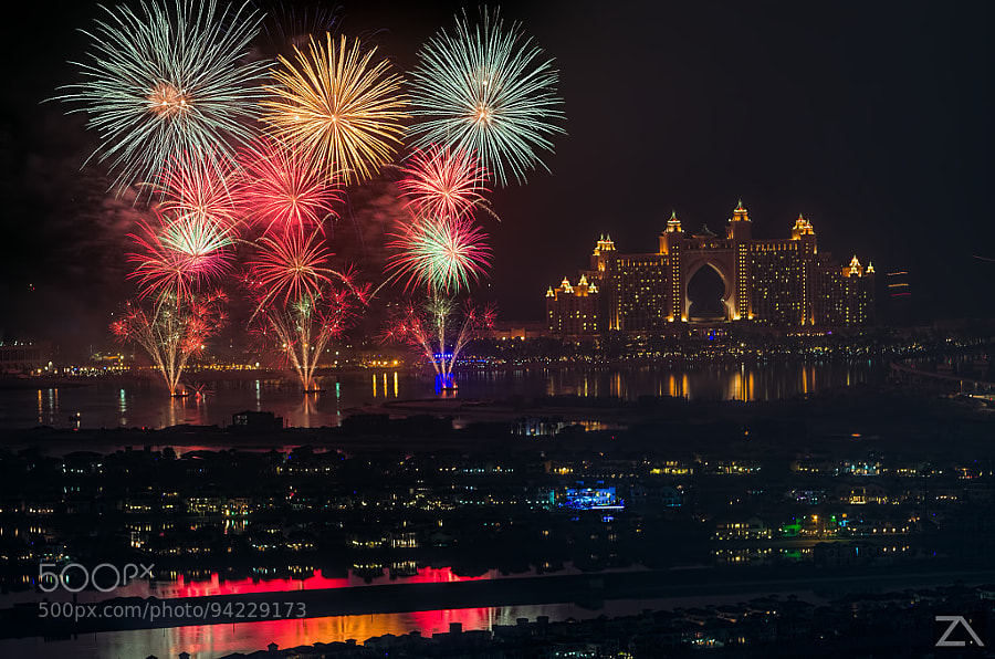 Photograph Fireworks In Atlantis Dubai by Zohaib Anjum on 500px