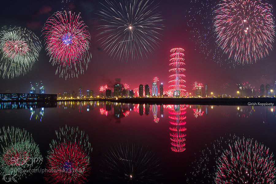 Photograph Dubai Fireworks 2015 by Girish Koppisetty on 500px