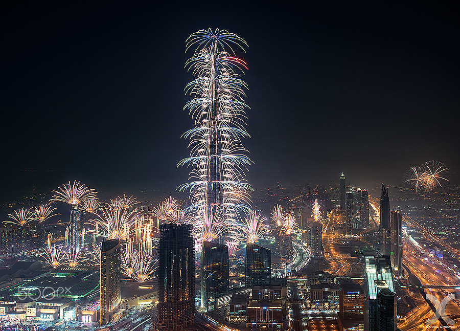 Photograph Dubai 2015 - Burj Khalifa Fireworks by Daniel Cheong on 500px
